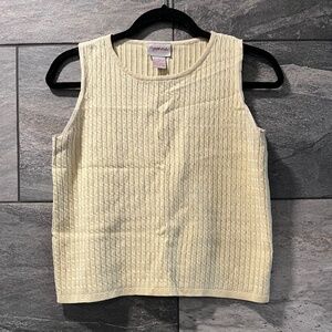 Light Yellow Knit Tank